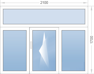 Окно с фрамугой
