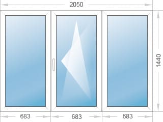 пластиковые окна 2050 на 1440
