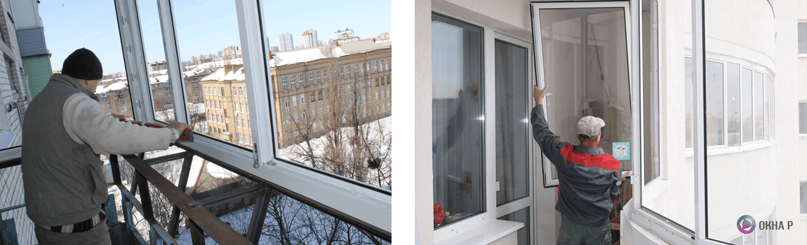 Установка балконов зимой