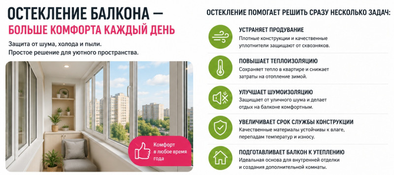 Остекление окон и балконов в Люберцах от производителя