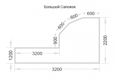 Балкон П-3М большой сапожок