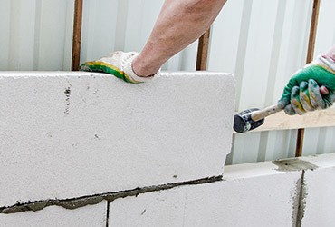 Кладка пеноблоком