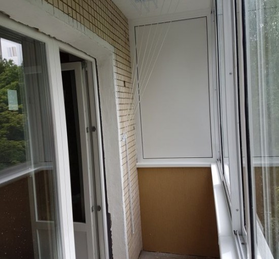 Монтаж балконного блока, холодное остекление и отделка балкона - фото - 4