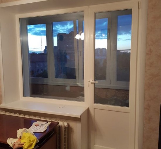 Монтаж пластикового окна и балконного блока, отделка балкона - фото - 8