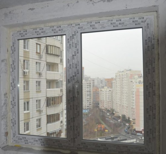 Установка двустворчатых пластиковых окон - 2 Установка двустворчатых пластиковых окон - фото - 2