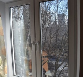Установка двустворчатого пластикового окна в спальне - 2 Установка двустворчатого пластикового окна в спальне - фото - 2