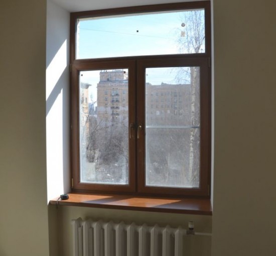 Монтаж ламинированного окна - фото - 1