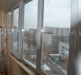 Остекление и первоначальная отделка балкона - 2 Остекление и первоначальная отделка балкона - фото - 2
