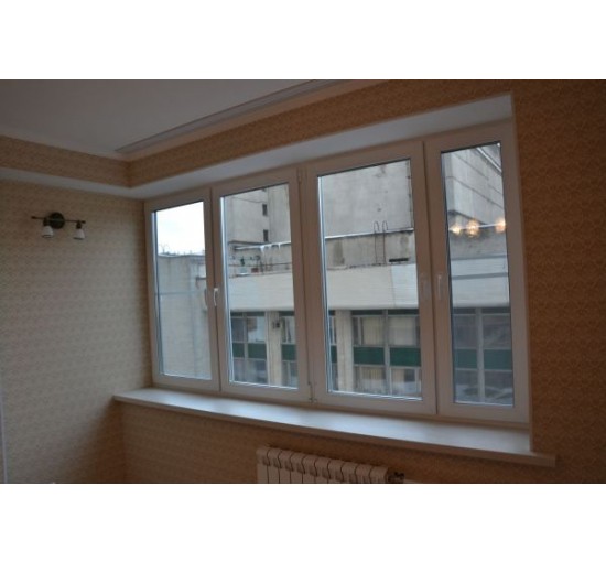 Остекление комнаты окнами ПВХ - фото - 4
