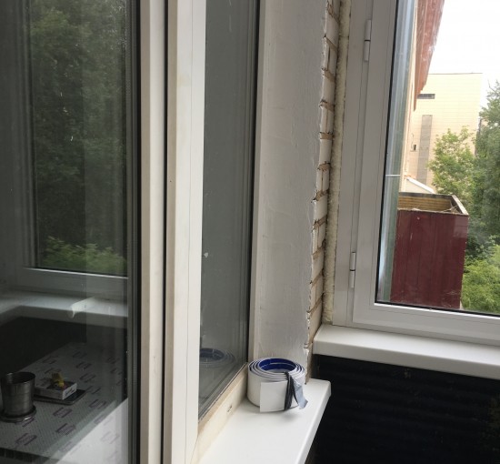 Остекление балкона и установка балконного блока - фото - 2