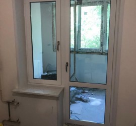 Монтаж балконного блока в доме типа КОПЭ - 1 Монтаж балконного блока в доме типа КОПЭ - фото - 1