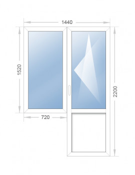 Балконный блок 1440x2200 - фото - 3