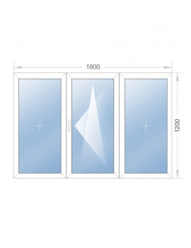 Трехстворчатое окно 1800x1200 - фото - 6